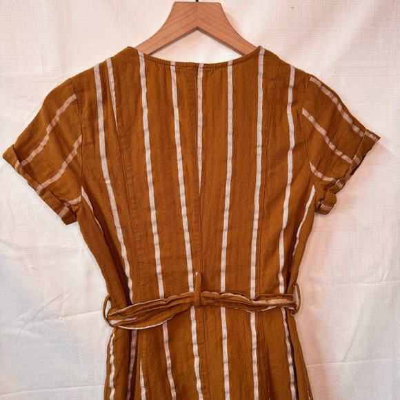 Day to Day by Blu Pepper Midi Dress Women's S Cotton Stripe Summer Cottage - Picture 10 of 16